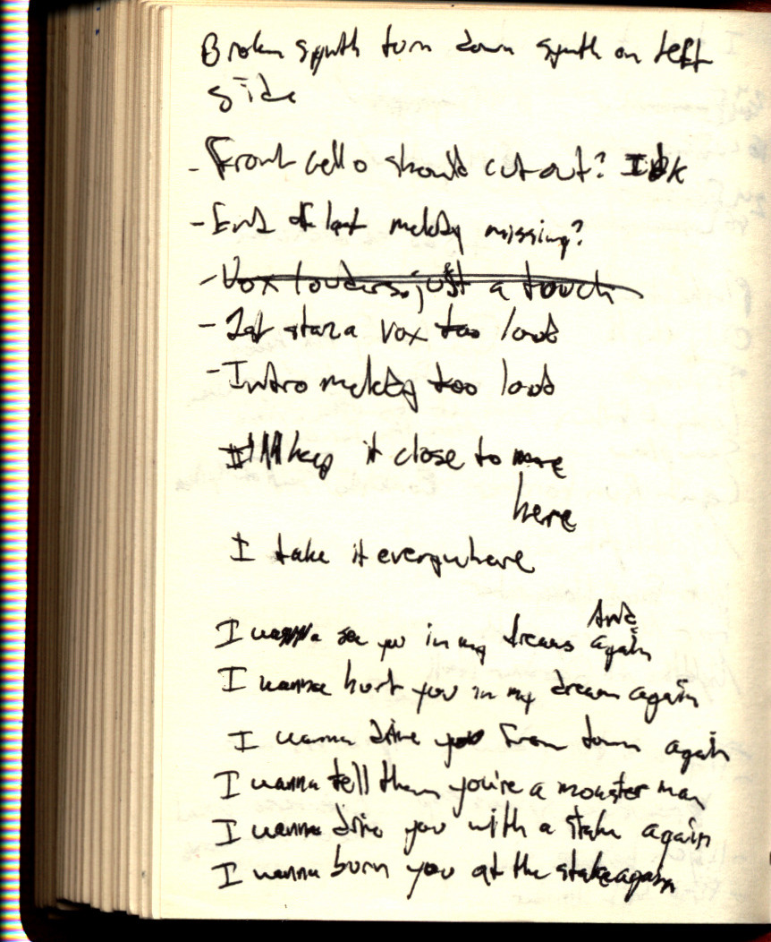 Can't Run Forever Lyrics Sheet 1